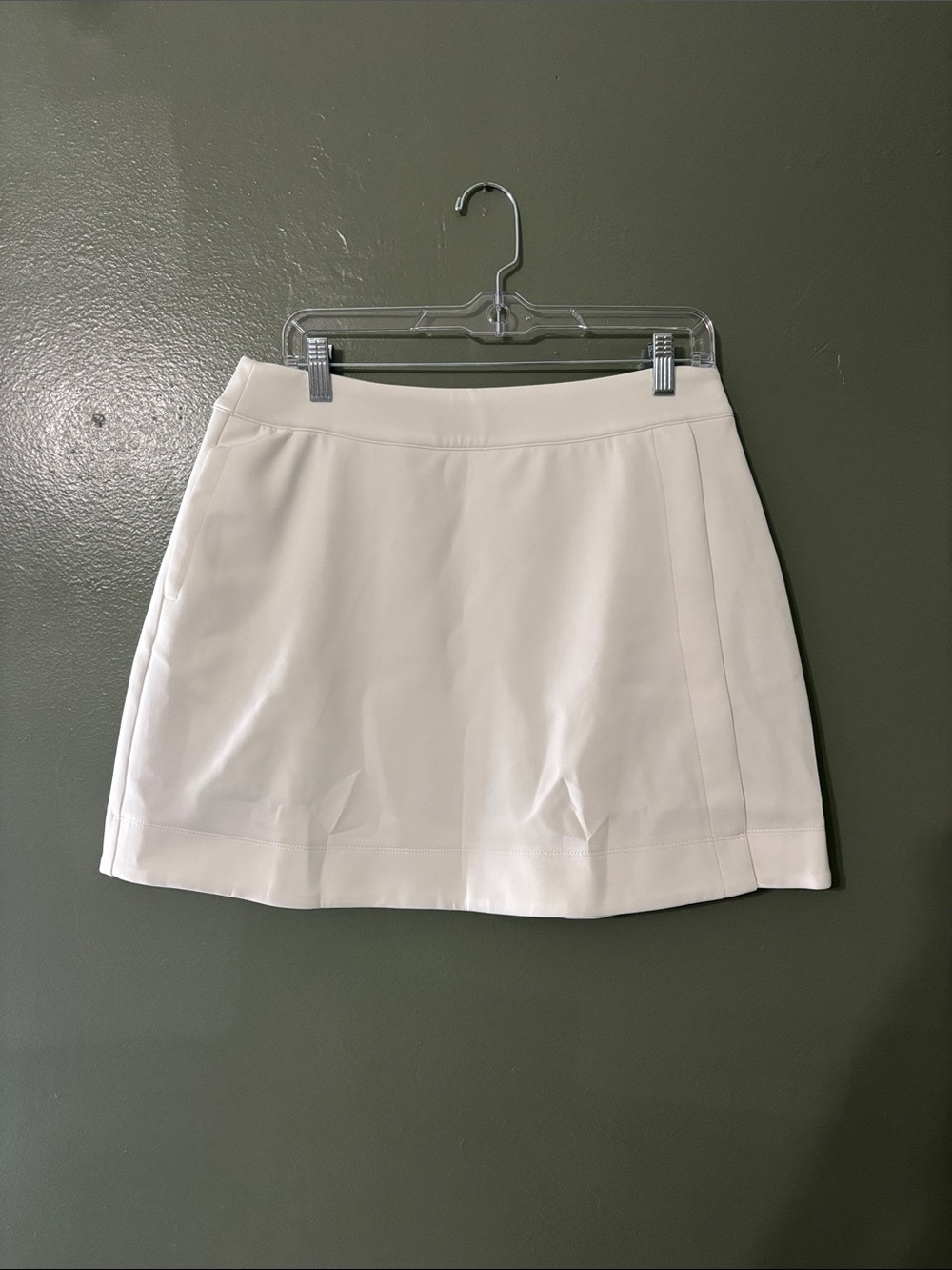 Classic White Mini Skirt — Clean A-Line Style